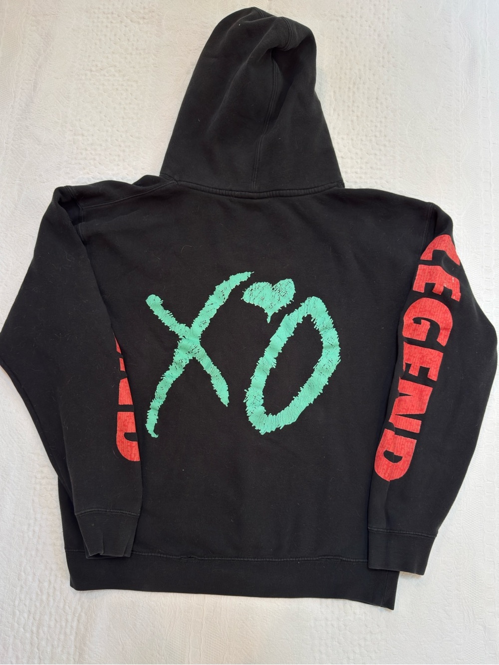 The Weeknd XO Hoodie 2017 Legend of The Arena Fall Tour Teal Medium Starboy